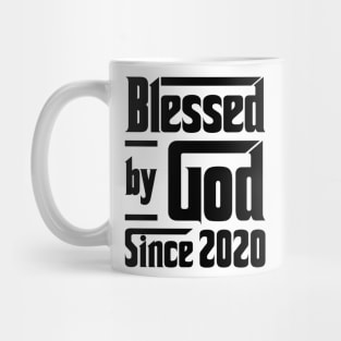 Blessed By God Since 2020 3rd Birthday Mug